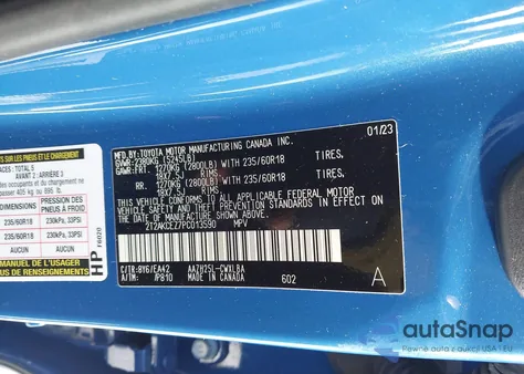 2023 Lexus Nx 350H from USA, damaged, VIN 2T2AKCEZ7PC013590